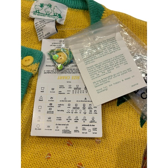 NWT Quacker Factory Pool Beach Theme Cardigan Sweater Appliqué Beads Women's L - Picture 6 of 8